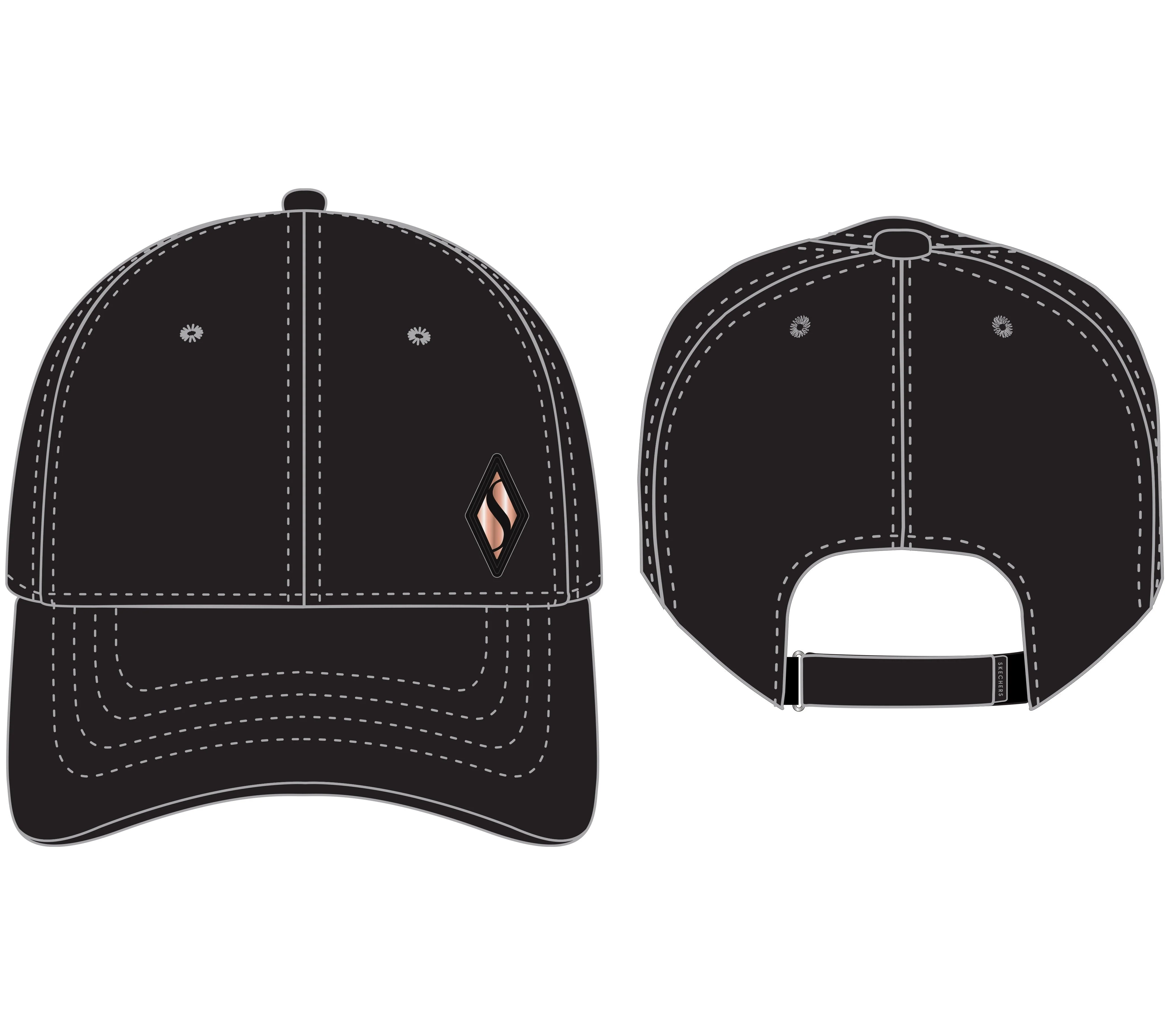 ZBB71 - SKECH-SHINE DIAMOND PATCH HAT - Image 4